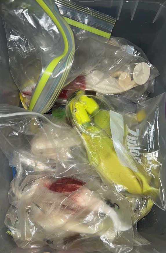 BOX LOT SASSY SHAD LURES: ~