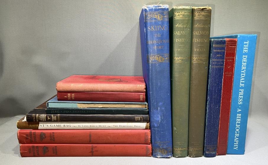 LEATHER BOUND BOOKS, SOME DERRYDALE PRESS (1 of 20)