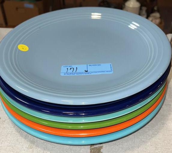 6 FIESTAWARE CHARGERS 11 3/4" (1 of 4)