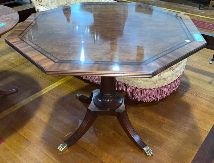 BAKER BANDED & INLAID CENTER TABLE (1 of 4)