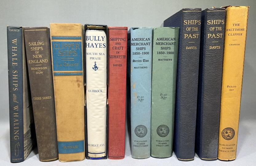 LARGE LOT OF ANTIQUE NAUTICAL BOOKS (1 of 20)