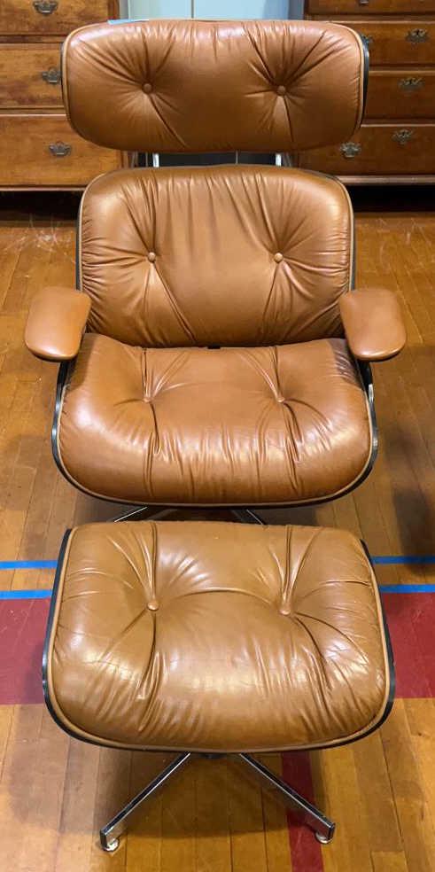 EAMES STYLE LOUNGE CHAIR & OTTOMAN (1 of 4)