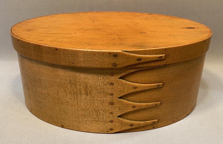 LARGE ANTIQUE SHAKER SEWING BOX ~ 13 1/2" (1 of 7)