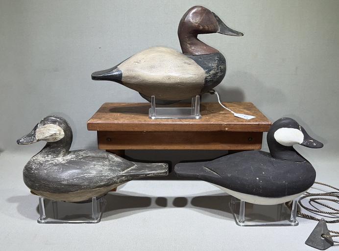 3 LEE DUDLEY STYLE DUCK DECOYS: ~