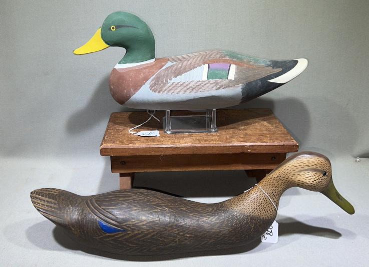 CHARLIE JOBES MALLARD & CARL SAMPSON BLACK DUCK: ~