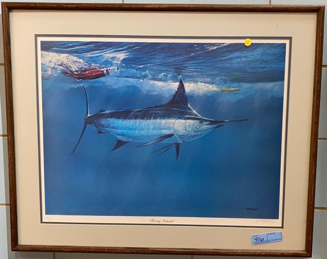 "RISING INTEREST" MARLIN PRINT BY BARNES: ~