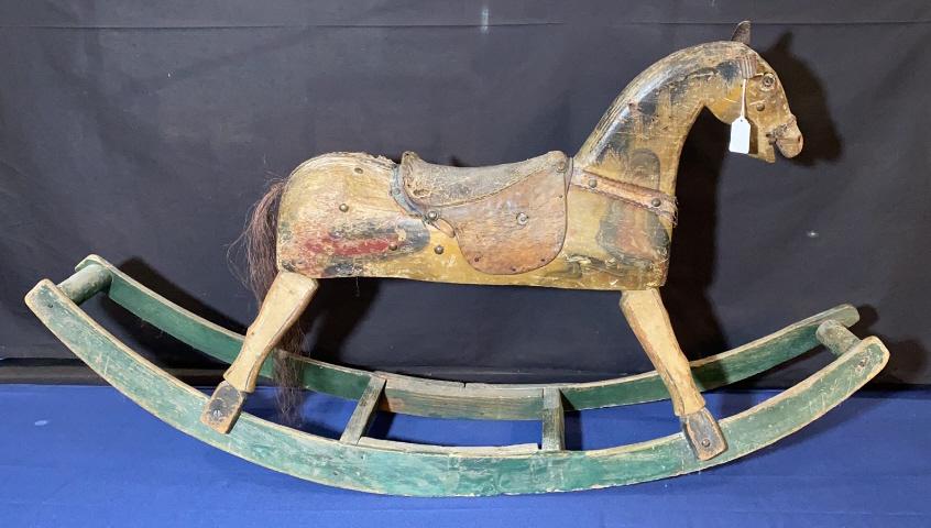 B P CRANDALL ANTIQUE ROCKING HORSE (1 of 6)