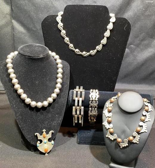 STERLING NECKLACES & BRACELET LOT (1 of 6)