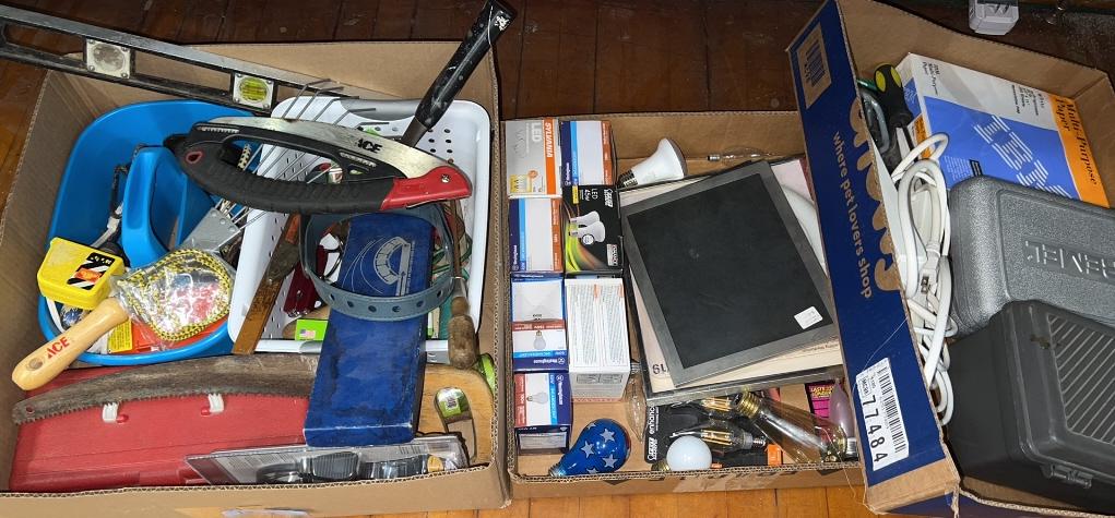 LARGE LOT HOUSEHOLD TOOLS, DREMEL, SAWS, LEVELS (1 of 5)