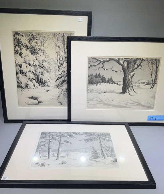 3 RONAU WOICESKE SNOW SCENE ETCHINGS (1 of 7)