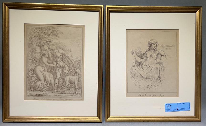 2 EARLY FRAMED ETCHINGS (1 of 5)