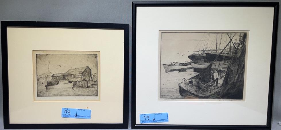 GEO. ELMER BROWN, DINA CUNNINGHAM NAUTICAL: ETCHINGS