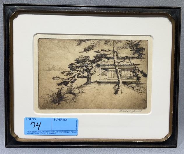 SMALL BERTHA JAQUES ORIENTAL STYLE ETCHING (1 of 3)