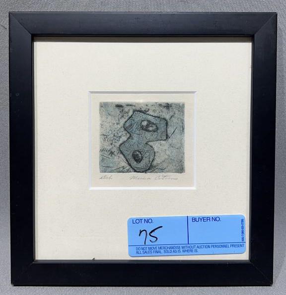 SMALL MINNA CITRON ABSTRACT ETCHING (1 of 3)