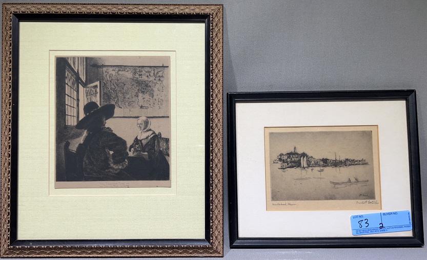 GUSTAV F. GOETSCH ETCHING & ANOTHER ETCHING (1 of 4)