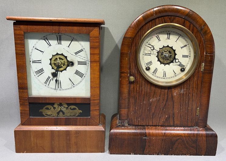 2 ANTIQUE MANTEL CLOCKS (1 of 7)