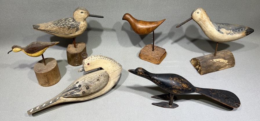 VARIOUS SHOREBIRDS & DOVE DECOYS (1 of 7)