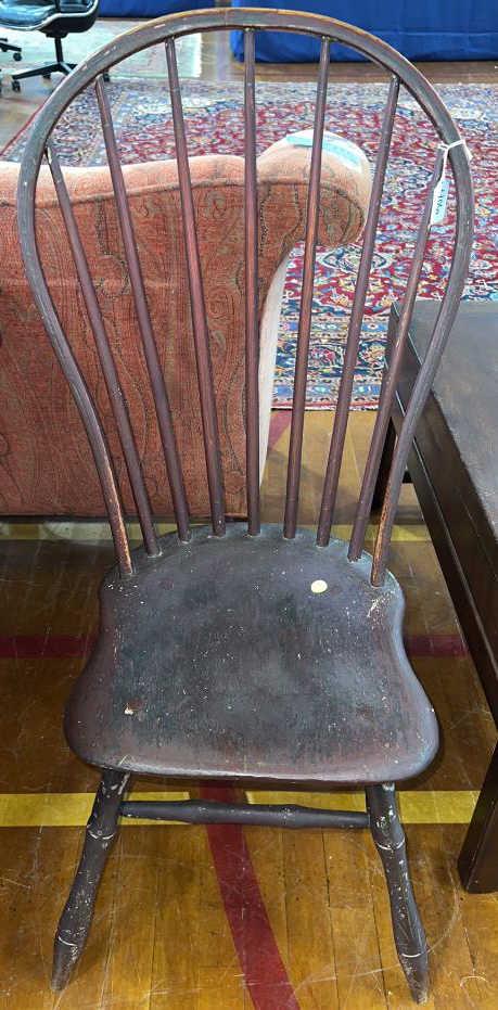 WINDSOR BOW BACK CHAIR SIGNED P. HUMMEL (1 of 3)