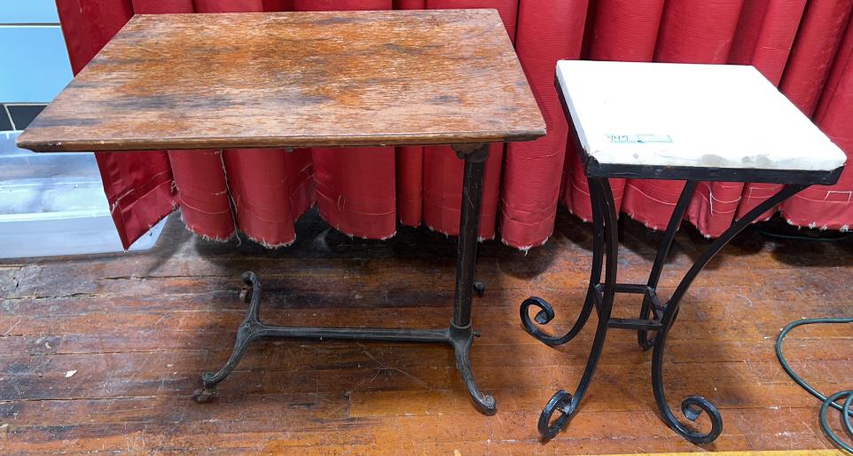 MARBLE TOP STAND & SEWING TABLE (1 of 3)