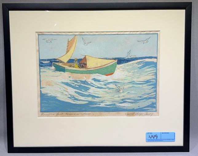 CARROLL THAYER BERRY "HAMPTON BOAT FISHERMAN" (1 of 3)