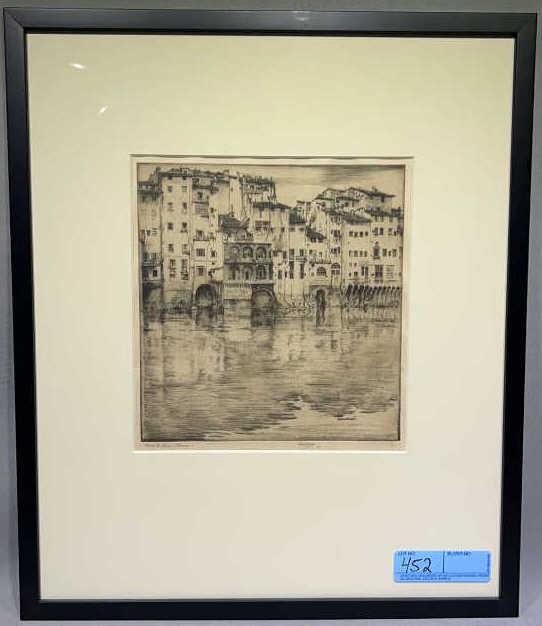 ERNEST D. ROTH FRAMED ETCHING (1 of 5)