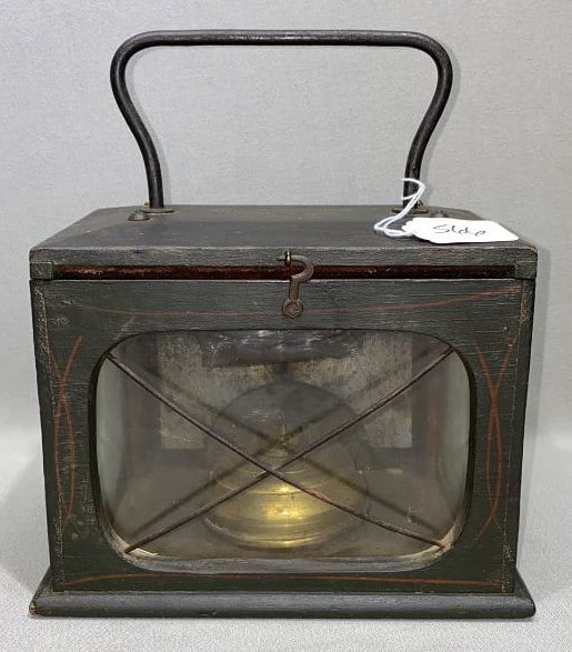ANTIQUE WOOD, TIN & GLASS FOOT WARMER (1 of 5)