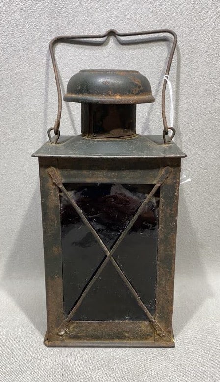 ANTIQUE LANTERN FORM BOTTLE (1 of 5)