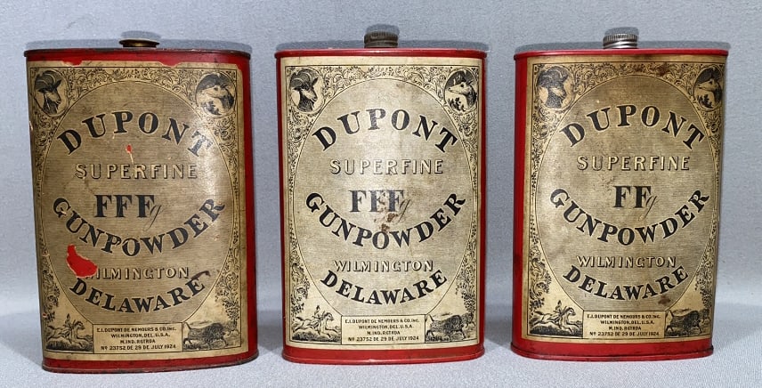 3 DUPONT POWDER TINS (1 of 5)