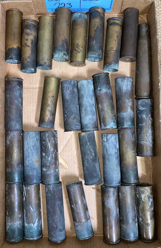 ANTIQUE BRASS CASINGS/ SHELLS (1 of 3)