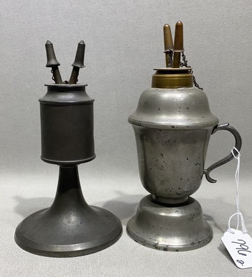 EN HORSFORDS SAFETY LAMP & ANOTHER OIL LAMP (1 of 4)