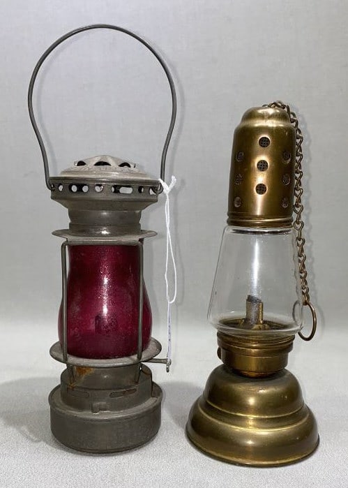 2 SMALL ANTIQUE LANTERNS (1 of 4)