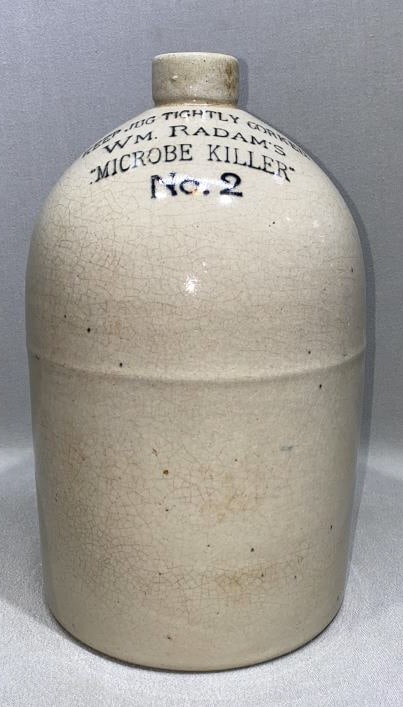 WM RADAM'S MICROBE KILLER #2 STONEWARE JUG (1 of 4)