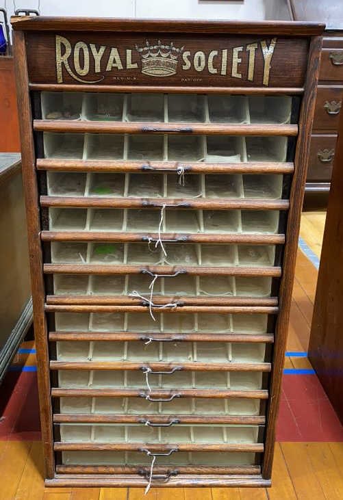 ROYAL SOCIETY OAK THREAD CABINET (1 of 4)