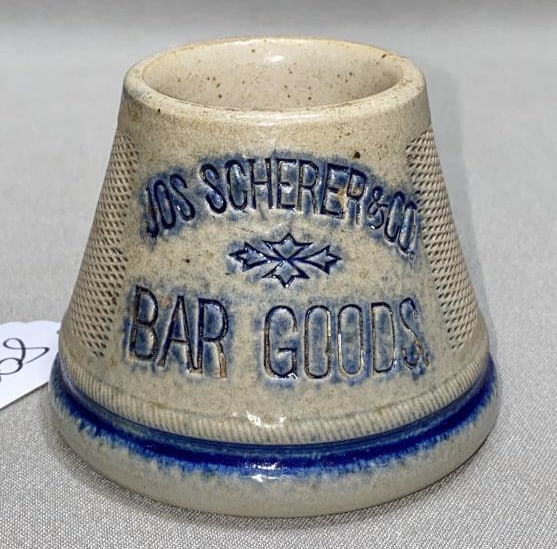 JOS. SCHERER & CO. STONEWARE MATCH HOLDER (1 of 4)