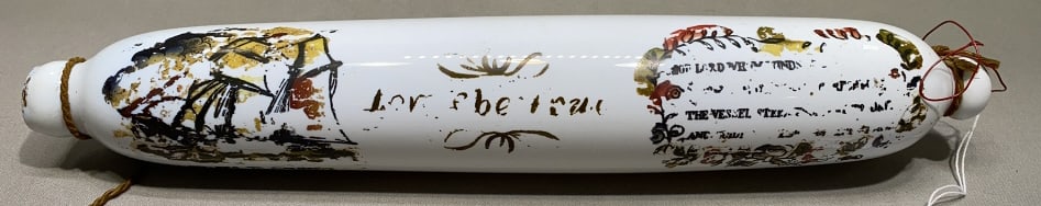 HAND BLOWN DECORATED GLASS ROLLING PIN (1 of 5)