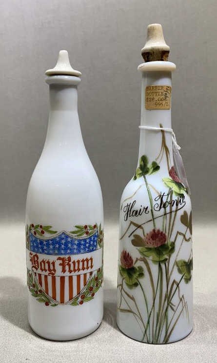 BAY RUM & HAIR TONIC BARBER BOTTLES (1 of 3)