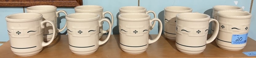 10 LONGABERGER POTTERY MUGS (1 of 3)