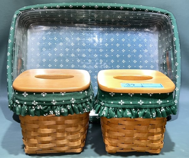 3 LONGABERGER BASKETS: ~