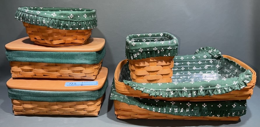 6 LONGABERGER BASKETS (1 of 7)