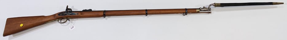 REPLICA 1853 ENFIELD RIFLE & BAYONETTE: NO SHIPPING