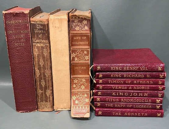 LOT OF VARIOUS LEATHERBOUND BOOKS (1 of 11)