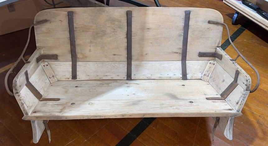 3 ANTIQUE WOODEN BUGGY SEATS (1 of 3)