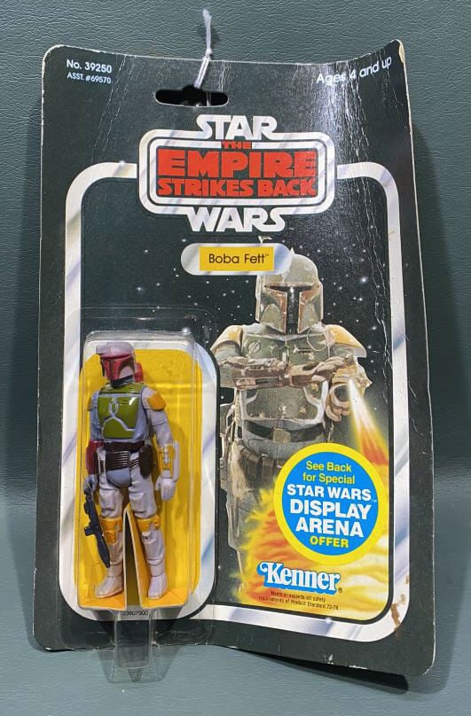 KENNER STAR WARS "BOBA FETT" FIGURE: IN ORIGINAL PACKAGING