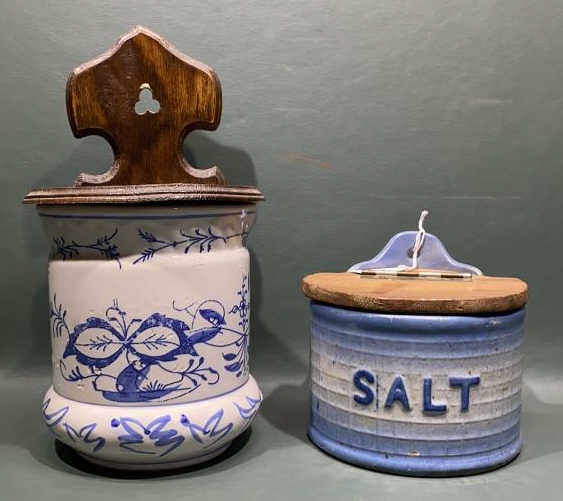 2 ANTIQUE SALT BOXES (1 of 6)