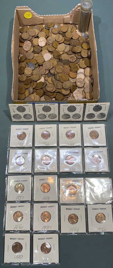 LARGE LOT OF WHEAT PENNIES (1 of 12)