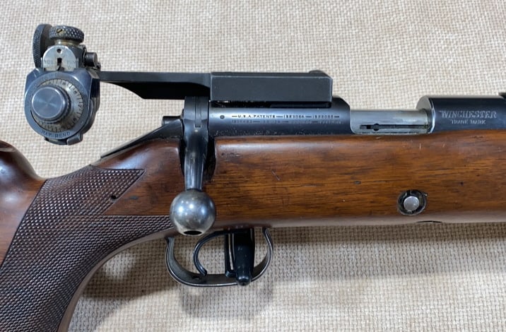 WINCHESTER MODEL 52 - .22 LONG RIFLE: ~THIS FIREARM REQUIRES A $40 BACKGROUND CHECK BEFORE IT CAN CHANGE HANDS. PAYMENT WILL BE MADE DIRECTLY TO THE FFL DEALER. IT CAN BE PICKED UP AT THE AUCTION ON AUCTION DAY OR AT MOLLY'S IN KENEDYVILL
