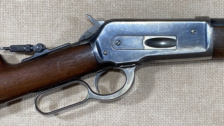 WINCHESTER .33 WCF LEVER ACTION RIFLE: SERIAL NUMBER IS 136160 ~ THIS FIREARM REQUIRES A $40 BACKGROUND CHECK BEFORE IT CAN CHANGE HANDS. PAYMENT WILL BE MADE DIRECTLY TO THE FFL DEALER. IT CAN BE PICKED UP AT THE AUCTION ON AUCTION DAY OR