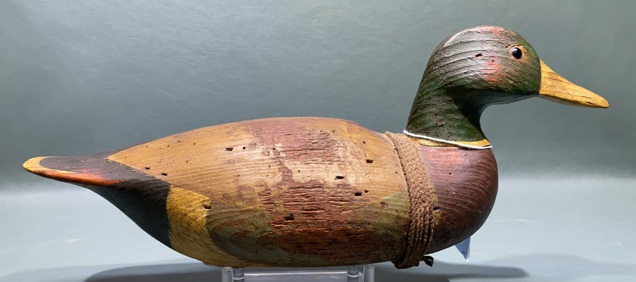 CONTEMPORARY MALLARD DECOY BY WHITE: BRANDED WHITE