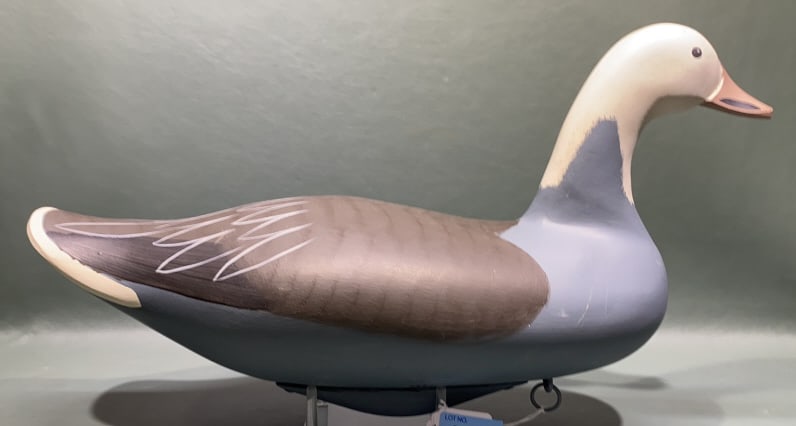 GILMORE WAGONER BLUE GOOSE DECOY ~ 1990: ~
