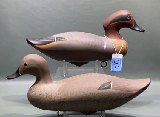 GILMORE WAGONER PAIR OF GREEN-WINGED TEAL: ~